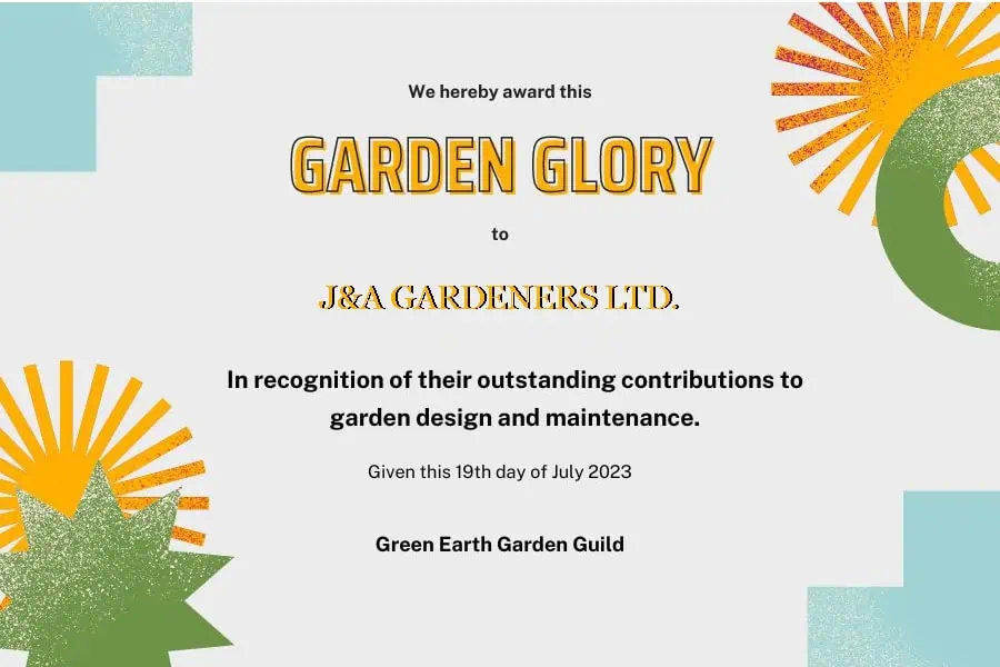 Garden Design and Maintenance Award